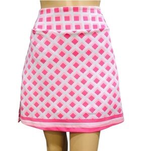 Golftini Pink & White Diamond pattern Golf Skort size XXS